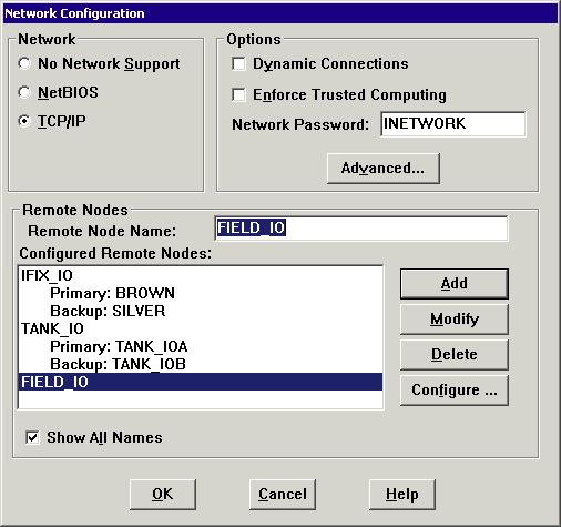 Configured Remote Nodes