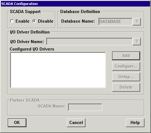 SCADA Configuration