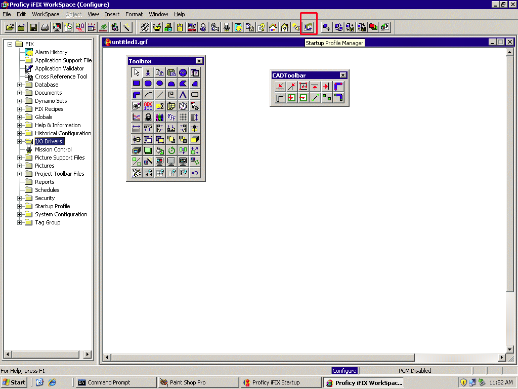 make a square in ifix scada